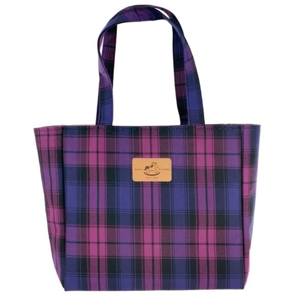 Uma Hana Handbags - Waterproof Plaid Medium Tote Shoulder Handbag